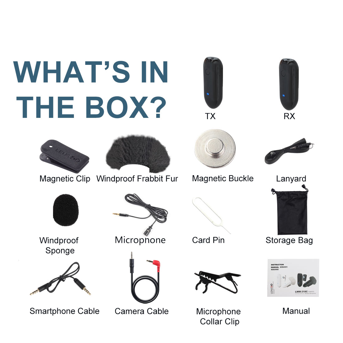 میکروفن لنزگو LWM-318C