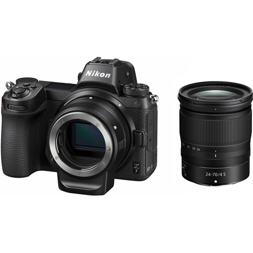 کیت دوربین بدون آینه نیکون Nikon Z7 Mirrorless Camera 24-70mm Lens and FTZ Adapter Kit