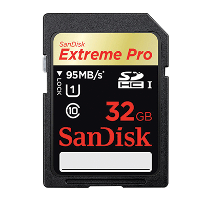 SanDisk 32 GB SDHC Memory Card Extreme Pro 633X