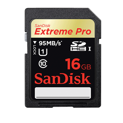 SanDisk 16 GB SDHC Memory Card Extreme Pro 633X