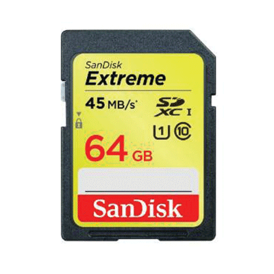 SanDisk 64GB Extreme Plus UHS-1 SDXC Memory Card 533X 
