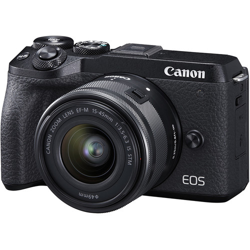 دوربین عکاسی کانن بدون آینه Canon EOS M6 Mark II with 15-45mm (Black)