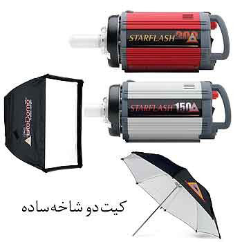 PhotoFlex فتوفلکس  کیت فلاش دو شاخه ساده 