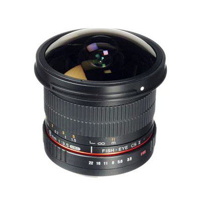  Samyang 8mm f/3.5 HD Fisheye Lens with Removable Hood for Canon 