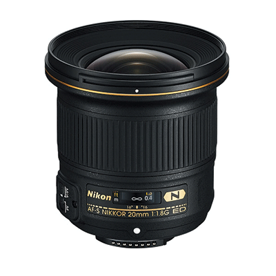 Nikon AF-S NIKKOR 20mm f/1.8G ED Lens 