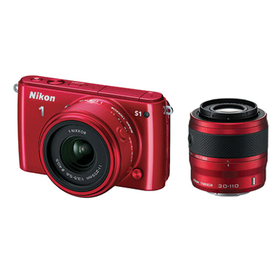 دوربین دیجیتال بدون آینه نیکون Nikon 1 S1 With 11-27.5 and 30-110 Lenses