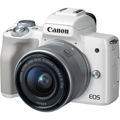کیت دوربین عکاسی بدون آینه کانن Canon EOS M50 Mirrorless Digital Camera with 15-45mm Lens (White)