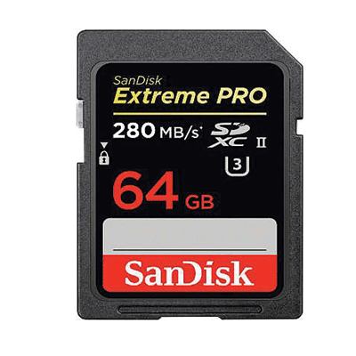 SanDisk 64GB Extreme PRO SDXC UHS-II Memory Card 1867X