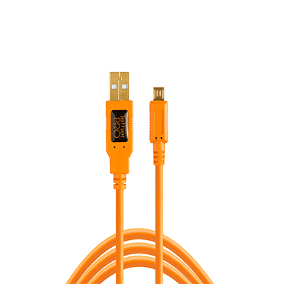 کابل یو اس بی Tether Tools TetherPro USB 2.0 A Male to Micro-B 5-Pin Cable (Orange) CU5430ORG