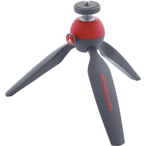 سه پایه رومیزی مانفروتو Manfrotto PIXI Mini Table Top Tripod (Red & Gray)