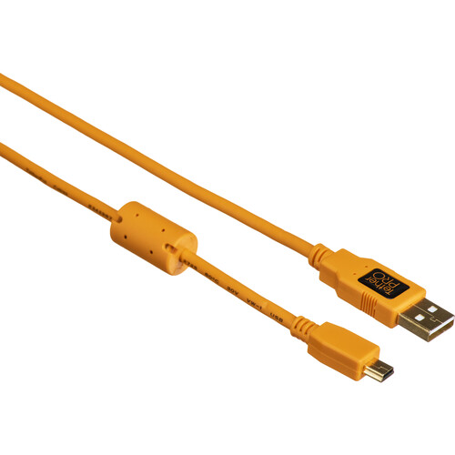 کابل یو اس بی تترتولز TETHER TOOLS  USB 2.0 TYPE-A TO 5-PIN MINI-USB(ORANGE) CU5451