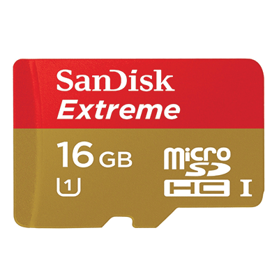 Sandisk 16GB Extreme microSDHC 300X