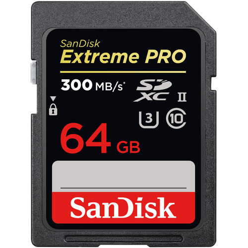 کارت حافظه سن دیسک SanDisk 64GB Extreme PRO UHS-II SDXC 300MB/S 2000X