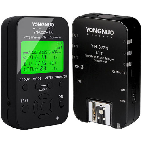 YONGNUO YN622C-KIT Wireless E-TTL Flash Trigger Kit for Canon including 1X YN622C-TX Controller and 1X YN622 C Transceiver 