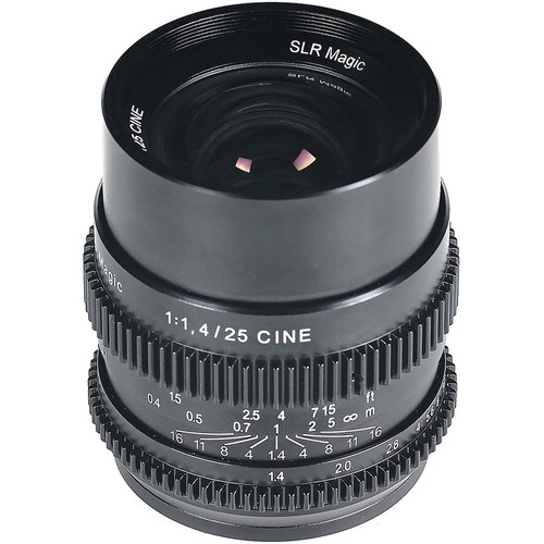 لنزهای سینمایی SLR Magic 25mm f/1.4  Full Frame Cine Lens (Sony E Mount)