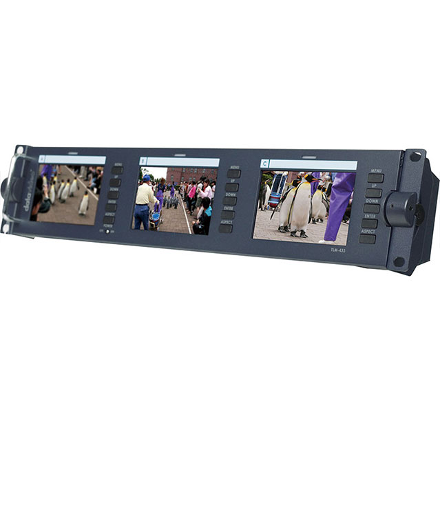 مجموعه 3 مانیتور 4.3 اینچ رکمونت دیتا ویدیو Datavideo TLM-433