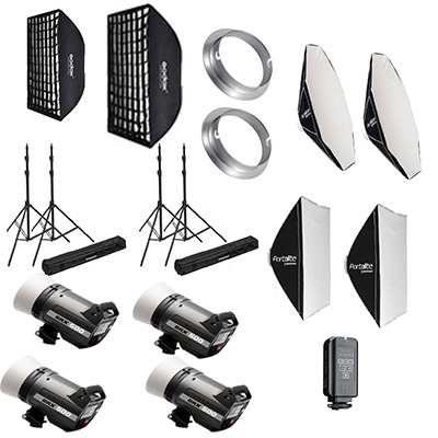 کیت 4 شاخه 500 ژول الینکروم Elinchrom BRX 500/500 