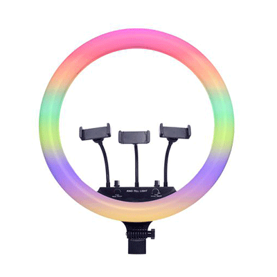 رینگ لایت آر جی بی MJ18 RGB RING LIGHT