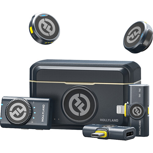 میکروفن بی سیم هالی لند کمبو Hollyland LARK M2 DUO 2-Person Wireless Combo