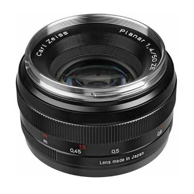 Zeiss Normal 50mm f/1.4 ZE Planar T* Manual Focus Lens for Canon 