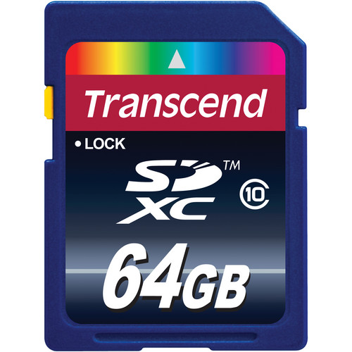Transcend 64GB SDXC Memory Card Class 10