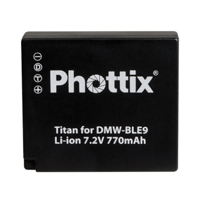 Phottix Li-on Rechargeable Battery DMW-BLE9 for Panasonic