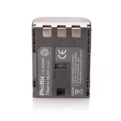 Phottix TITAN NB-2LH Li-ion 900 mAh Rechargeable battery