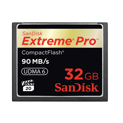 SanDisk 32GB CF  Extreme Pro 600x