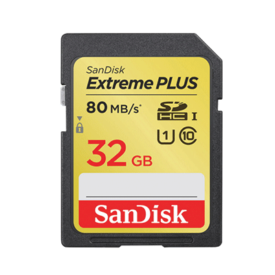 SanDisk 32GB Extreme Plus UHS-1 SDHC Memory Card 533X 