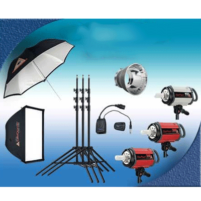 کیت سه شاخه کامل فتوفلکس :2 شاخه 300 ژول 1 شاخه 150 ژول