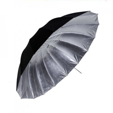 چتر داخل نقره ای Umbrella Black Exterior-Silver Interior 150 cm