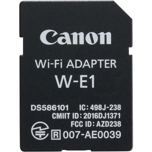 Canon offers SD card-shaped Wi-Fi adapter(W-E1), EOS 7D II bundle