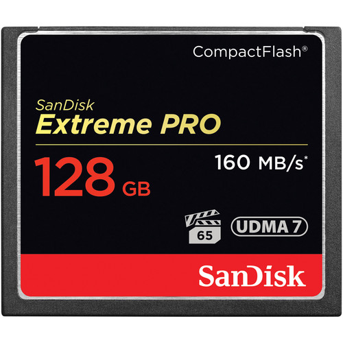 کارت حافظه سی اف سن دیسک  SanDisk 128GB Extreme Pro CompactFlash (160MB/s)