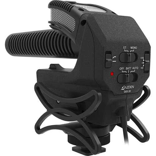 میکروفن شات گان Azden SMX-30 Stereo-/Mono-Switchable Video Microphone
