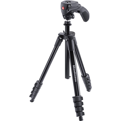  Manfrotto Compact Action Aluminum Tripod:MKCOMPACTACN 