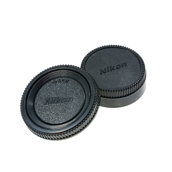 درب پشت لنز و درب بدنه نیکون طرح اصلی Body Cap and Rear Lens Cap Kit for Nikon