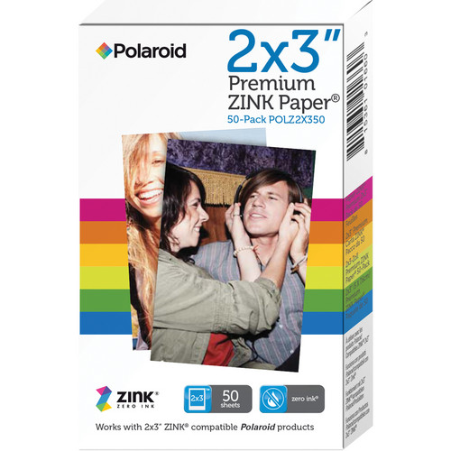 کاغذ دوربین پولاروید Polaroid 2"x3" Premium ZINK Photo Paper (50 Sheets)
