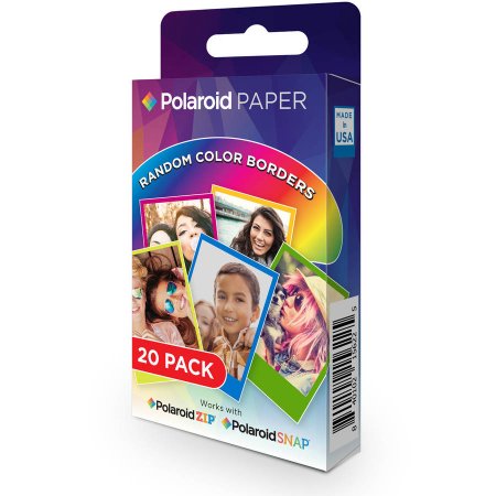 کاغذ دوربین پولاروید Polaroid 2 x 3" Premium ZINK Rainbow Photo Paper (20 Sheets)