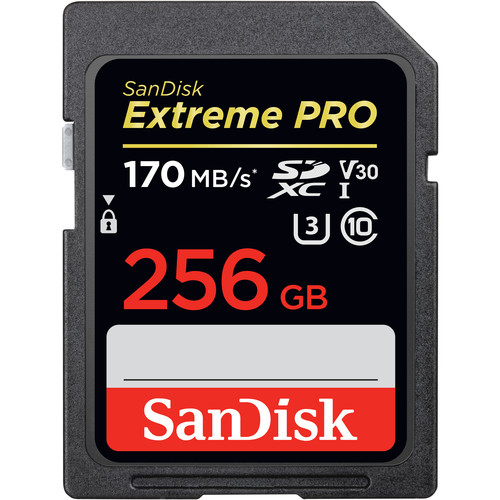 کارت حافظه اس دی سن دیسک SanDisk 256GB Extreme PRO UHS-I SDXC Memory Card 170MB/s 