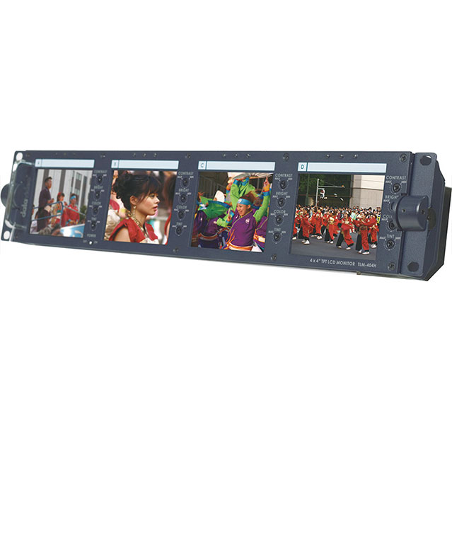 مجموعه 4 مانیتور 4 اینچ رکمونت دیتا ویدیو  Datavideo TLM-404H