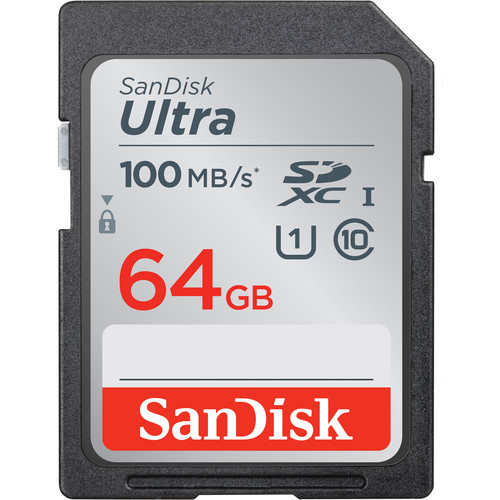 کارت حافظه 64 گیگ سن دیسک SanDisk 64GB Ultra SDXC UHS-I Memory Card 100MB/s
