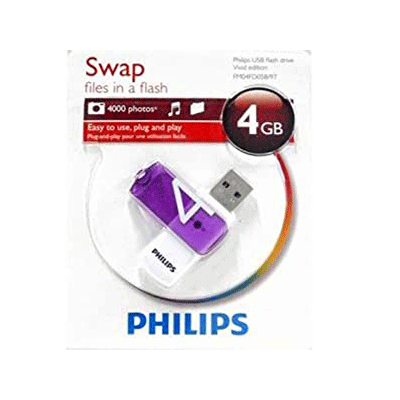 فلش مموری 4 گیگ  Philips 4Gb Swap