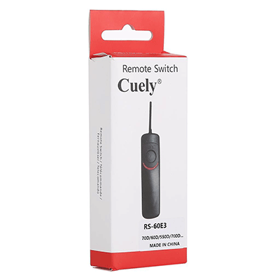 ریموت (دکلانشور) سیم دار برای دوربین های کانن Cuely RS-60E3 Remote Switch Shutter Release Cord for Canon EOS 70D / 60D / 550D / 700D