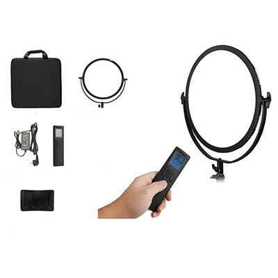 نور ثابت ال ای دی SL-360ARC به همراه تبدیل باتری V-mount به NP-F