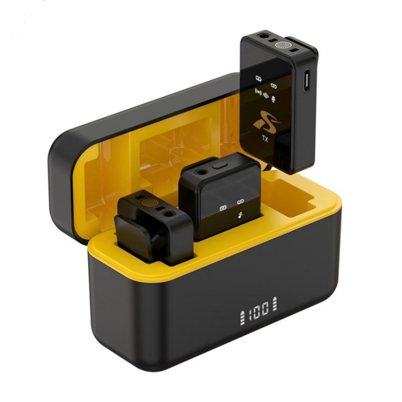 میکروفن بی سیم دو کاربر SX12 DUAL wireless microphone با پورت Type-c