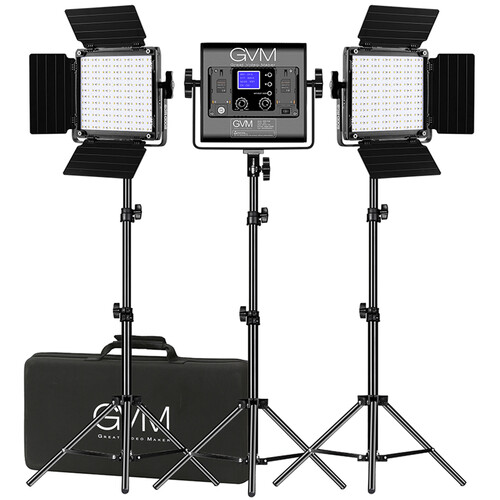 کیت نور ال ای دی GVM 800D-RGB LED Light Panel (3-Light Kit)