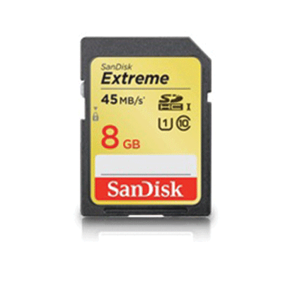 SanDisk 8GB Extreme Plus UHS-1 SDHC Memory Card 533X 