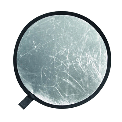 Phottix 12-inch 2 in 1 Collapsible Reflector :White-Silver