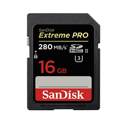  SanDisk 16GB Extreme PRO SDHC UHS-II Memory Card 1867X