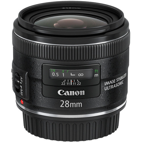  Canon EF 28mm f/2.8 IS USM Lens 